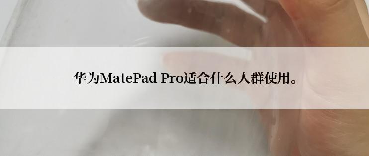 华为MatePad Pro适合什么人群使用。