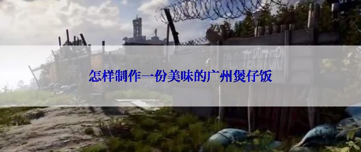 怎样制作一份美味的广州煲仔饭