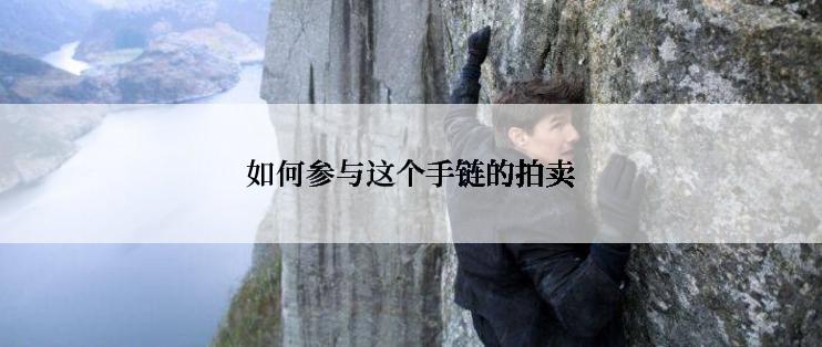 如何参与这个手链的拍卖