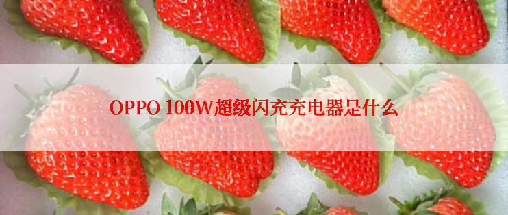 OPPO 100W超级闪充充电器是什么