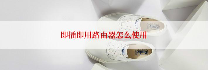 即插即用路由器怎么使用