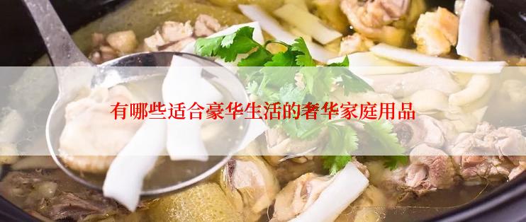 有哪些适合豪华生活的奢华家庭用品