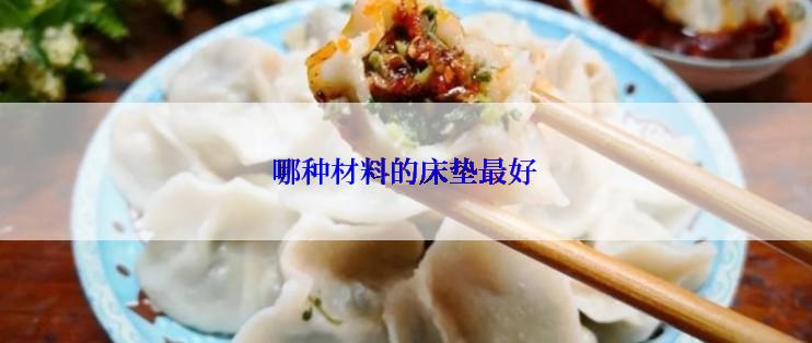 哪种材料的床垫最好