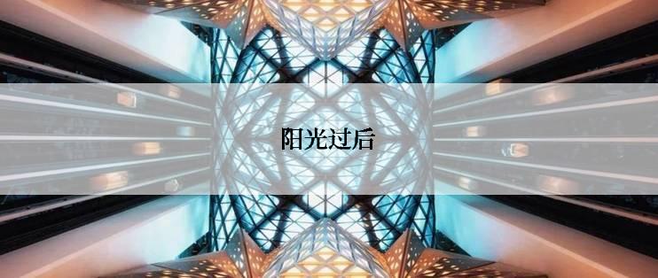 阳光过后