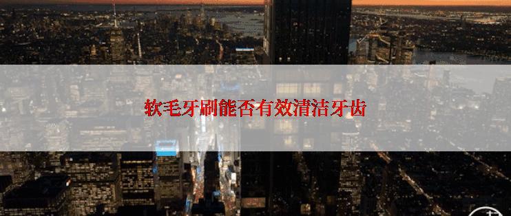 软毛牙刷能否有效清洁牙齿