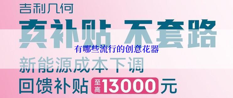 有哪些流行的创意花器