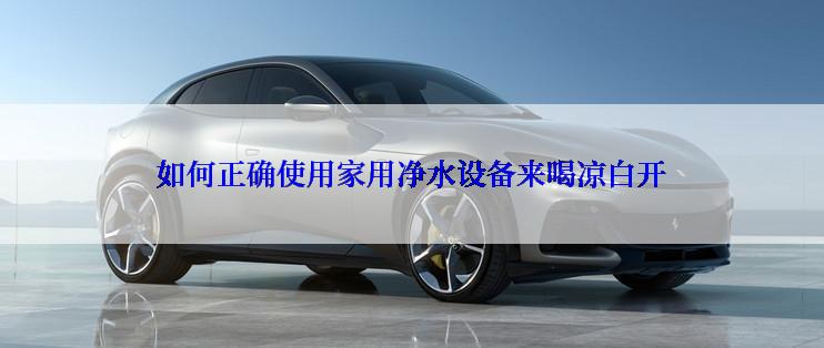 如何正确使用家用净水设备来喝凉白开