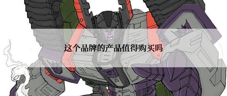 这个品牌的产品值得购买吗