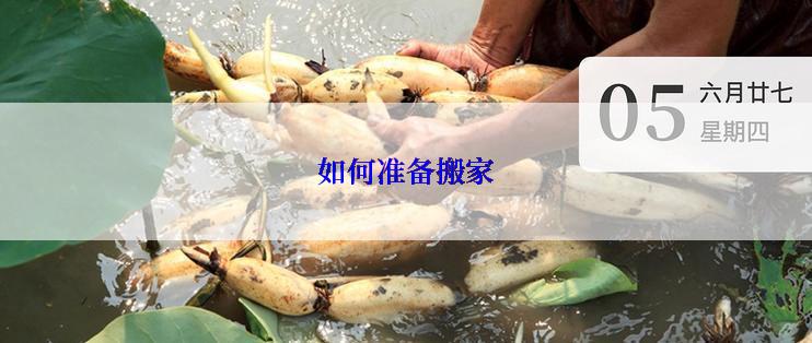 如何准备搬家