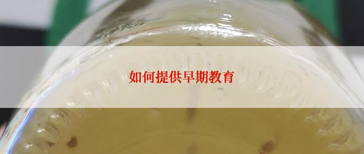 如何提供早期教育