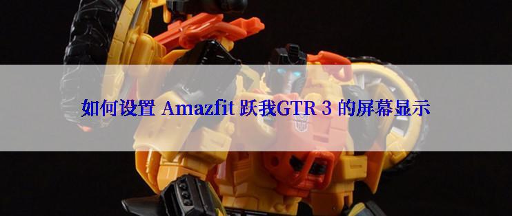 如何设置 Amazfit 跃我GTR 3 的屏幕显示