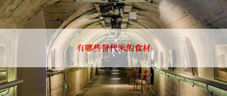 有哪些替代米的食材