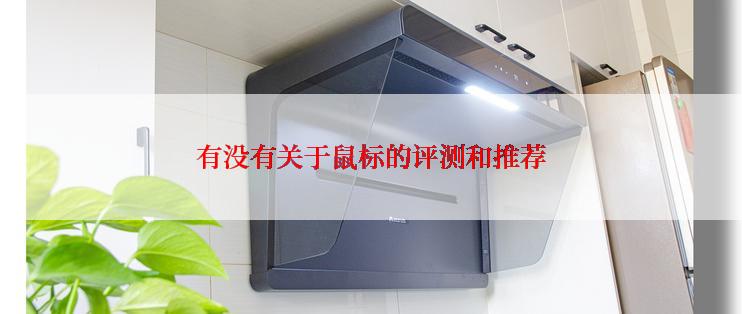 有没有关于鼠标的评测和推荐