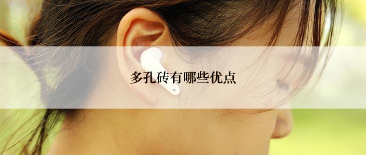 多孔砖有哪些优点