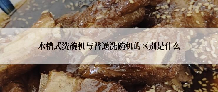 水槽式洗碗机与普通洗碗机的区别是什么