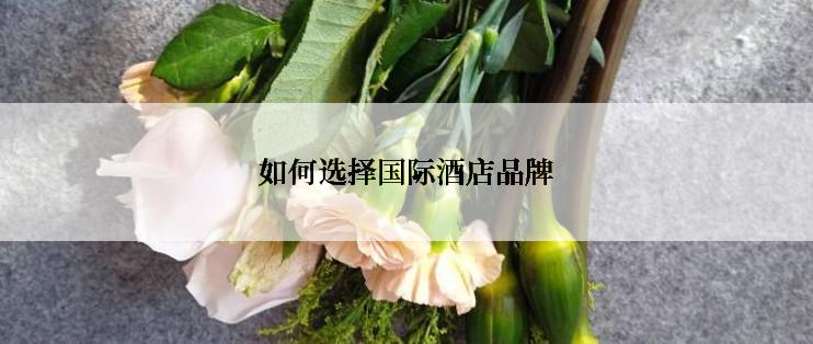 如何选择国际酒店品牌