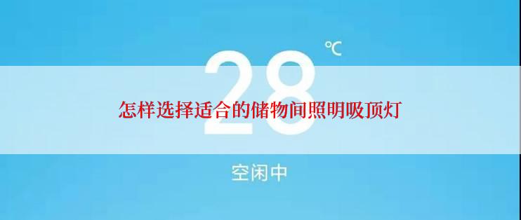 怎样选择适合的储物间照明吸顶灯