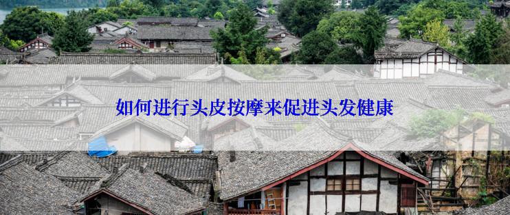 如何进行头皮按摩来促进头发健康