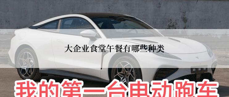 大企业食堂午餐有哪些种类