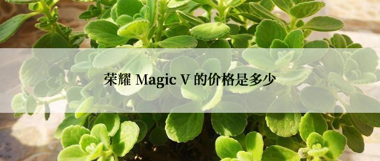 荣耀 Magic V 的价格是多少