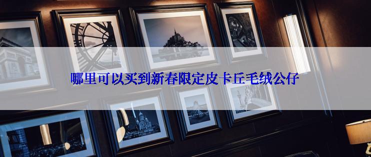 哪里可以买到新春限定皮卡丘毛绒公仔