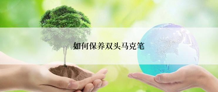 如何保养双头马克笔