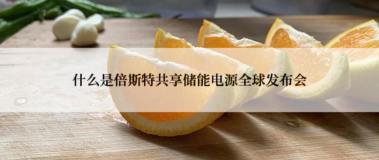 什么是倍斯特共享储能电源全球发布会
