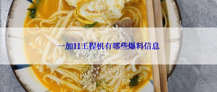 一加11工程机有哪些爆料信息