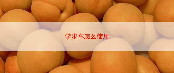 学步车怎么使用