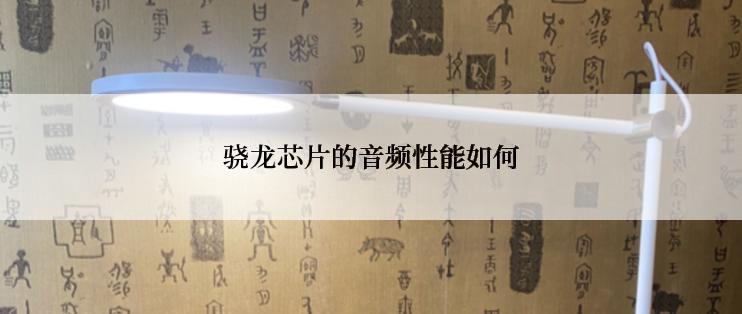 骁龙芯片的音频性能如何