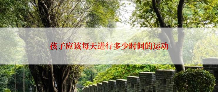 孩子应该每天进行多少时间的运动