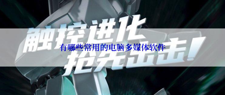 有哪些常用的电脑多媒体软件