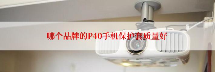 哪个品牌的P40手机保护套质量好