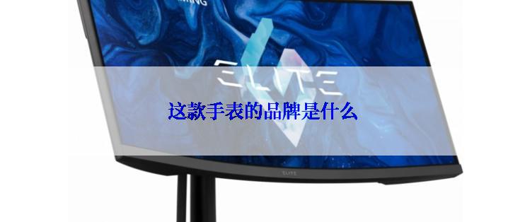 这款手表的品牌是什么