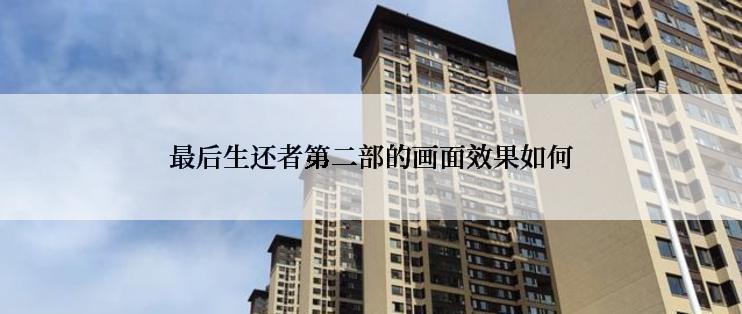 最后生还者第二部的画面效果如何