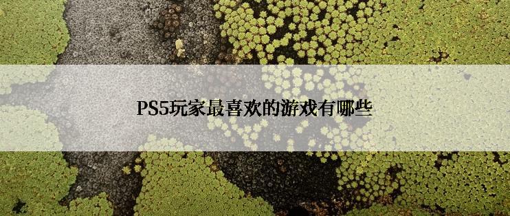 PS5玩家最喜欢的游戏有哪些