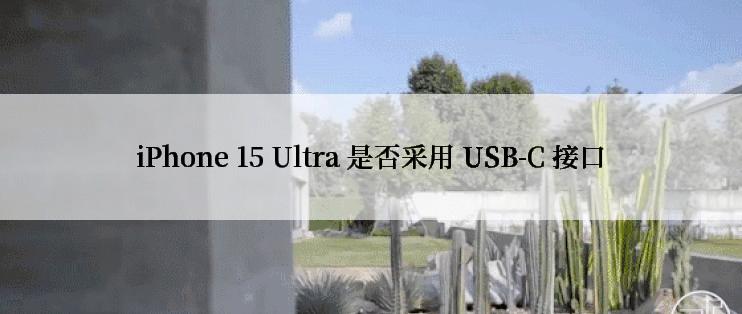 iPhone 15 Ultra 是否采用 USB-C 接口