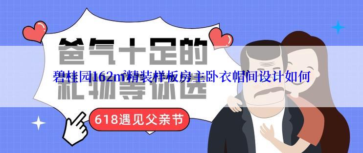 碧桂园162㎡精装样板房主卧衣帽间设计如何