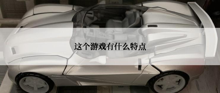 这个游戏有什么特点