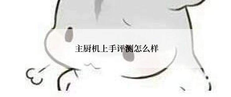  主厨机上手评测怎么样