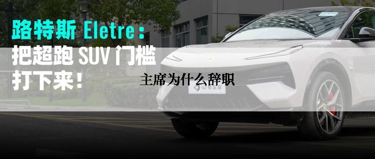主席为什么辞职