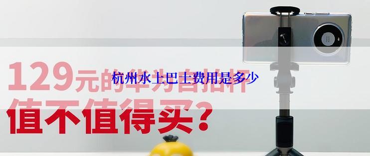 杭州水上巴士费用是多少