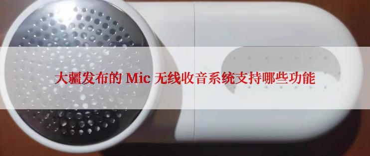 大疆发布的 Mic 无线收音系统支持哪些功能