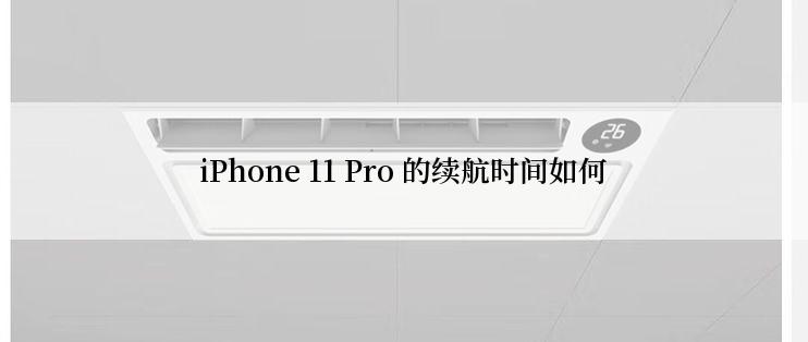 iPhone 11 Pro 的续航时间如何