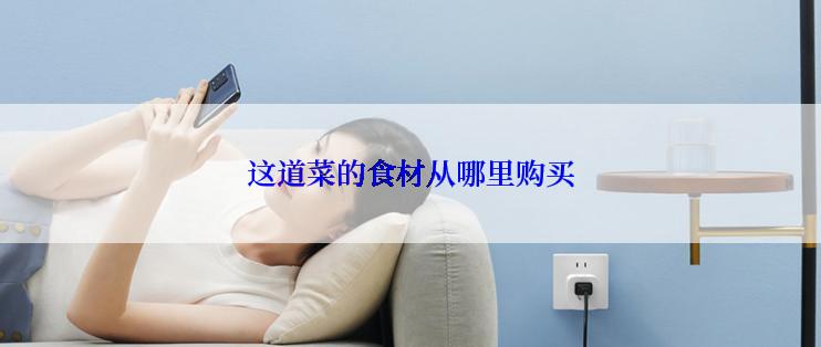 这道菜的食材从哪里购买