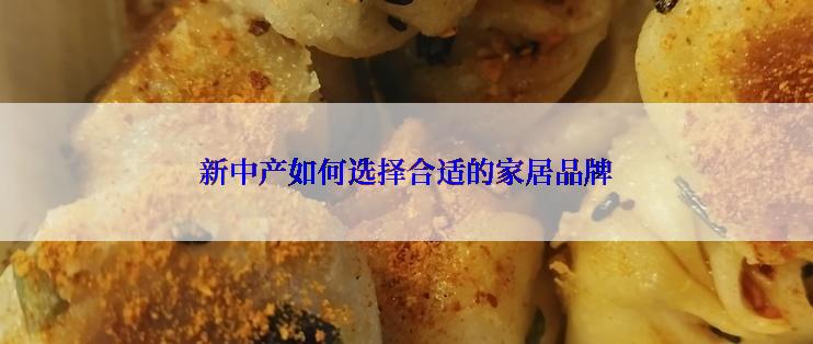 新中产如何选择合适的家居品牌