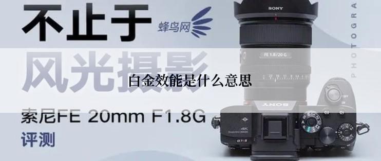 白金效能是什么意思