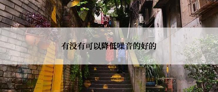 有没有可以降低噪音的好的