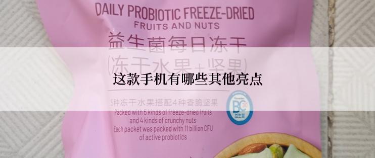 这款手机有哪些其他亮点