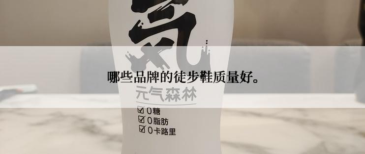 哪些品牌的徒步鞋质量好。